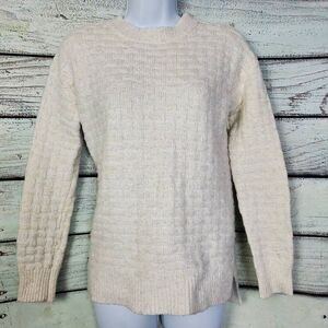 Maurices Women’s White Metallic Knit Sweater XS
